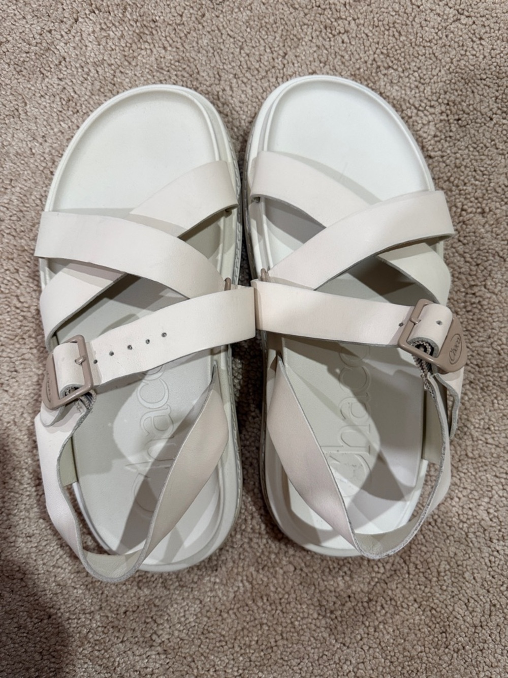 Chaco Women's Pale Blush Strappy Buckle Sandals